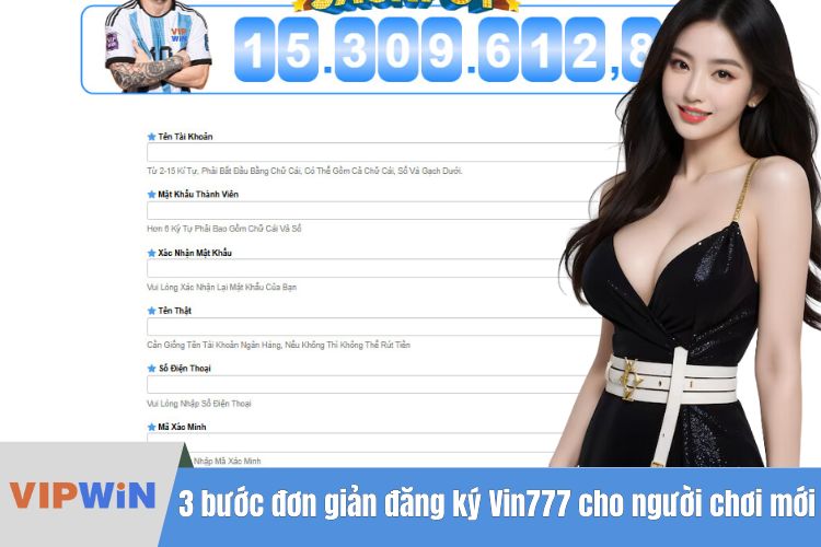 3 bước đơn giản để đăng ký Vin777 dành cho người chơi mới