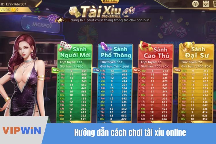 Hướng dẫn cách chơi tài xỉu online