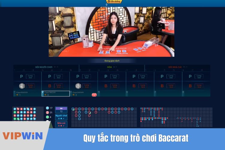 Quy tắc trong trò chơi Baccarat